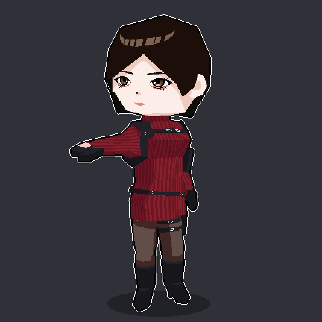 Ada Wong, анімований рендер